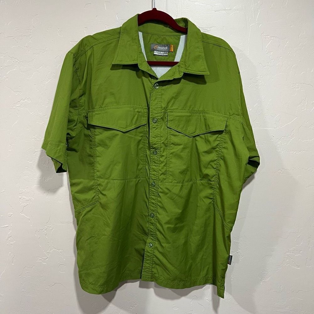 Green Cloudveil hiking shirt